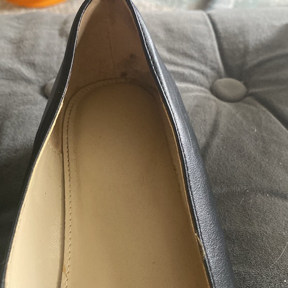 Naturalizer patent leather black flats with silver buckle - Picture 6 of 11